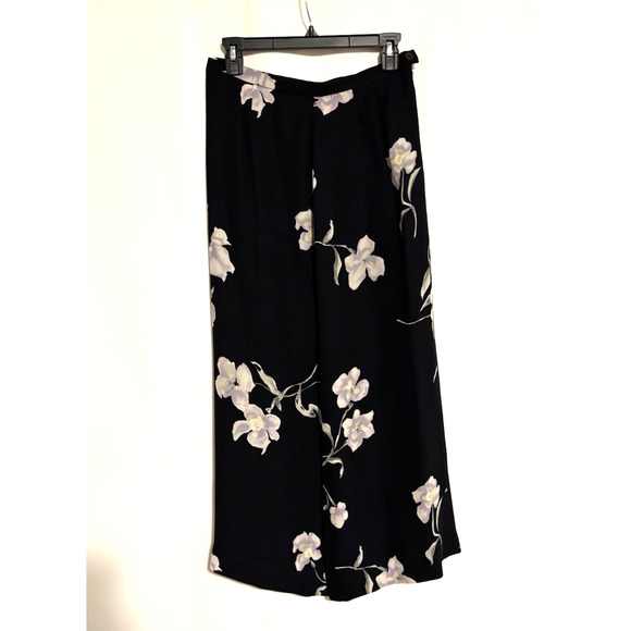 LOFT Dresses & Skirts - Ann Taylor LOFT Skirt 8 Maxi Long Silk Blue Floral